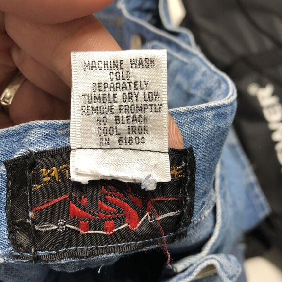 Vintage Women’s Truly Yours Jean Skirt Size 16 A Frame Midi Pleated‎ 1990's - Picture 8 of 8